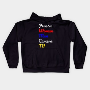 person woman man camera tv Kids Hoodie